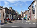 Looking from West High Street into Comrie Streetr