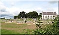 Repair work on the graveyard wall of Ballyroney Presbyterian Church