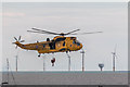 TM1714 : Mission Accomplished, Sea King Helicopter, Clacton, Essex by Christine Matthews