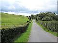 View WSW along the middle section of Flush Road, Annalong