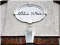 Drill Hall plaque on Leacroft Centre, Raleigh Court