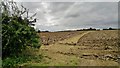 Freshly ploughed field at end of Fanthorpe Lane