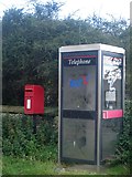 NU2517 : Telephone and post boxes in Howick by Graham Robson