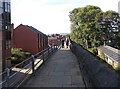 Walking on the city walls, Chester