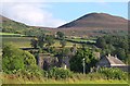 Melrose Abbey and the Eildon Hills