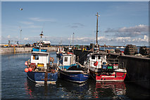 NU2232 : Fishing Boats in Seahouses Harbour by Kim Fyson