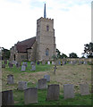 TM4251 : Church and churchyard, Sudbourne All Saints by Roger Jones