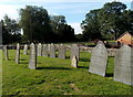 Churchyard gravestones, Cadeby