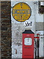 Signs at the former garage in St Mawes