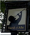 Yard of Ale name sign, Stratford-upon-Avon