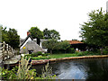 TM0733 : Looking across the River Stour by Geographer