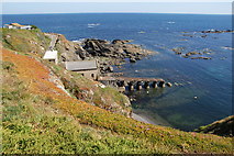 SW7011 : Lizard lifeboat station from Polpeor Cliff by Bill Boaden
