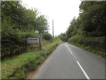 TM0436 : Entering Higham on the B1068 by Geographer