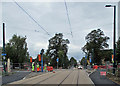 Where the trams will cross Robin Hood Way