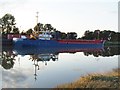 TF4822 : Cargo vessel on the River Nene,  Port Sutton Bridge by Richard Humphrey