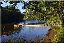 SD4964 : Temporary jetty, River Lune by Ian Taylor