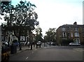 Mercers Road at the junction of Dalmeny Road