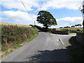 Ballyhosset Road climbing east over a drumlin