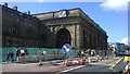 NZ2463 : Newcastle Central station: main entrance by Christopher Hilton