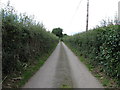 View south along Ballysallagh Road in the direction of Church Ballee