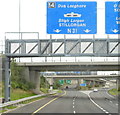 O1826 : The M50 towards  junction 14 by Ian S