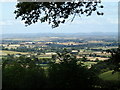 View beyond Goathurst to the Mendips