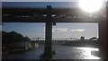 NZ2563 : Newcastle: High Level Bridge from the Swing Bridge, afternoon light by Christopher Hilton