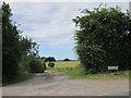 Southern  access  road  to  Manor  Farm