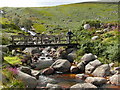 NR9838 : Footbridge across Garbh Allt, in Glen Rosa by sylvia duckworth