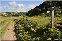 SS5047 : North Devon : South West Coast Path by Lewis Clarke