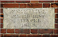 Converted Primitive Methodist Chapel in Chapel Road (plaque)