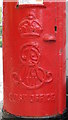 Edward VII postbox, Hartington Road, BN2 - royal cipher