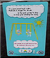 No smoking in this play area notice, Blaengarw