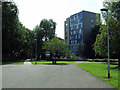 Apartment block by the River Kelvin