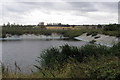 Reservoir in farmland