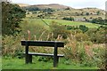 SK0287 : Bench on the Sett Valley Trail by Graham Hogg