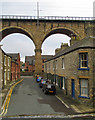 Durham: Lambton Street and the railway viaduct