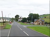 J2733 : The A25 approaching the junction with the B8 at The Square by Eric Jones