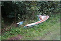 Disused boat at Mount Pleasant West Wood