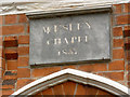 Datestone, Rampton Methodist Chapel