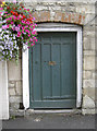 A floral door