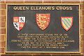 TL0121 : Eleanor Cross plaque by Richard Croft