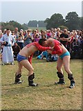TQ8332 : Mongolian wrestling at Hole Park by Oast House Archive