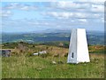 OS trig point on Mynydd Llangynderyn