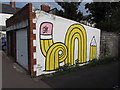 ST1878 : Street art: off Pen-y-Wain Road, Cardiff by Gareth James