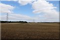 Pylons over farmland