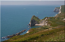 SY8080 : Man o' War and Durdle Door by Anne Burgess