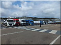 TR3341 : Commercial vehicles ready for the ferry to Calais by Richard Hoare