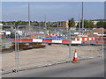 Tram works at Holy Trinity