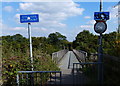 Footbridge across the M1 motorway